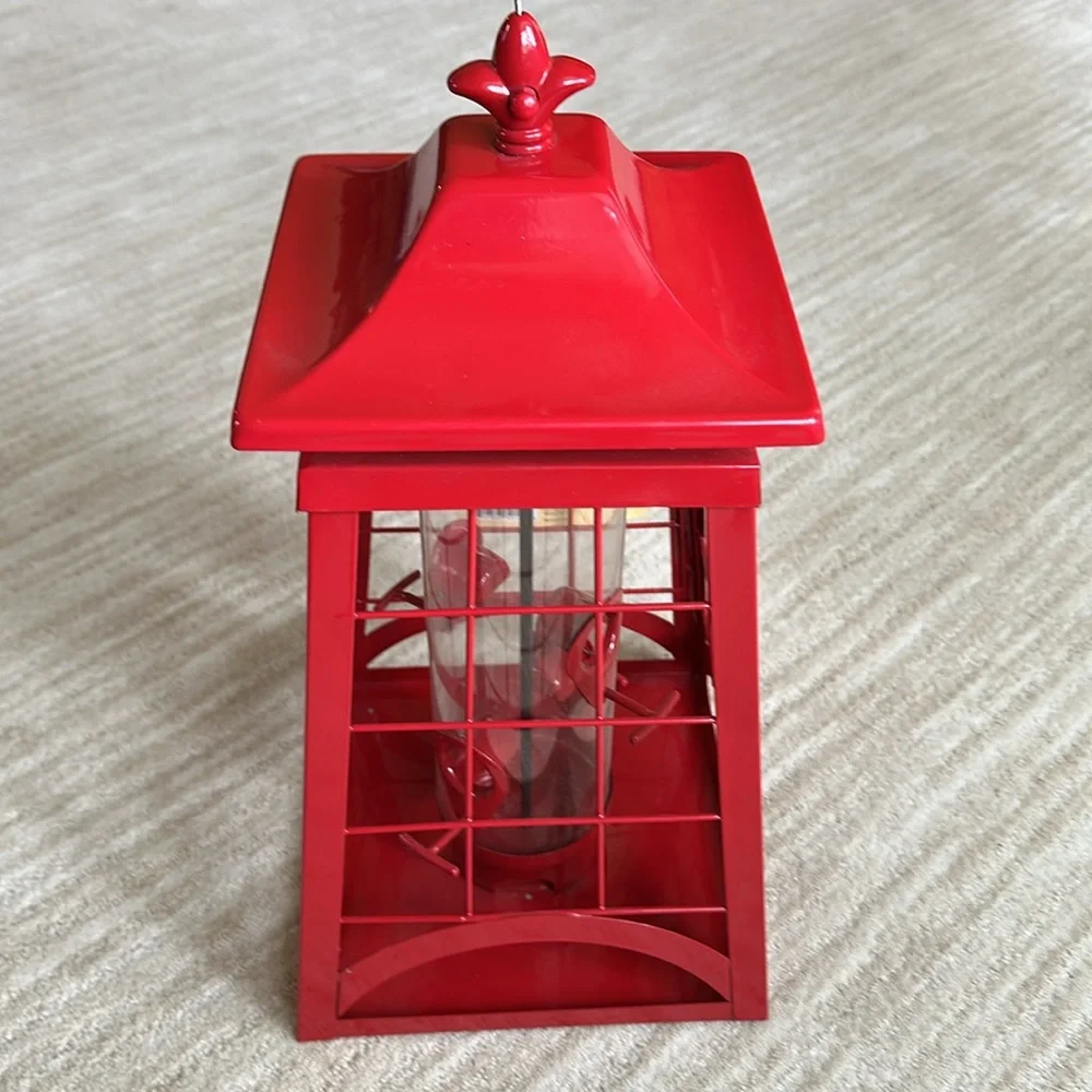Hiatt Manufacturing Large Lighthouse Lantern Bird Feeder (50125) Red - Picture 2 of 16